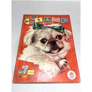 Vintage 1961 The Champ to Color Coloring Book Merrill USA